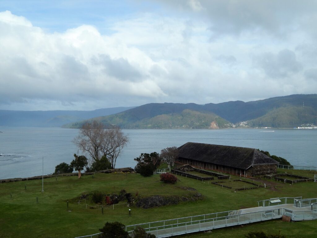 Castillo de Niebla em Valdivia, fortificação espanhola do século XVII na entrada do Rio Valdivia